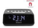Roberts ORTUSDAB FM/DAB/DAB+ Bluetooth Digital Clock Radio - Free Gift RRP £15