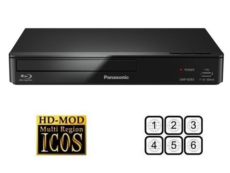 Panasonic DMP-BD84 Blu Ray Player MultiRegion DVD Playback - Free Gift RRP £15!