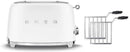 Smeg TSF01 Matte 2 Slice Toaster + TSSR01 2-Sandwich Racks Bundle