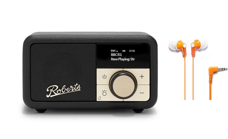 Roberts Revival Petite 2 DAB/DAB+/FM/BT Radio - Including Panasonic Headphone