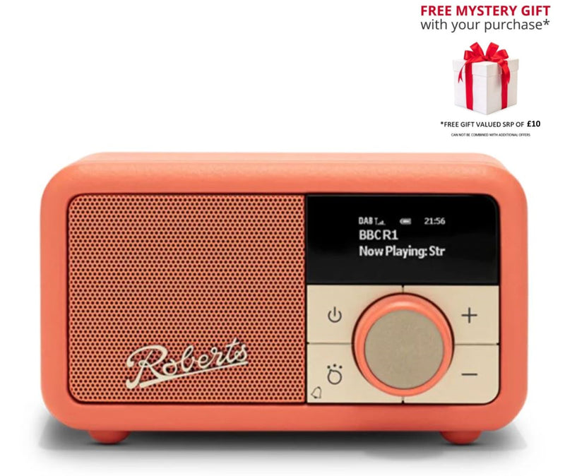 Roberts Revival Petite 2 DAB/DAB+/FM/BT Radio - Free Gift RRP £10