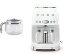 Smeg DCF02 Drip Filter Coffee Machine +DCG01 Glass Carafe Spare Jug Bundle