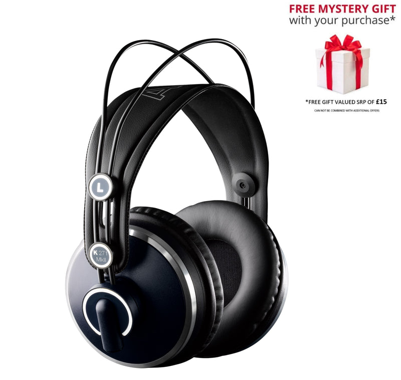 AKG K271 MKII Over Ear Closed Back Professional Studio Headphones - Free Gift RRP £15!