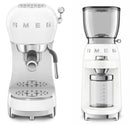 Smeg ECF02 Espresso Machine + CGF11 Coffee Grinder + ECTS01 Coffee Tamping Bundle