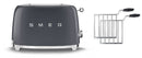 Smeg TSF01 2 Slice Toaster + TSSR01 2-Sandwich Racks Bundle