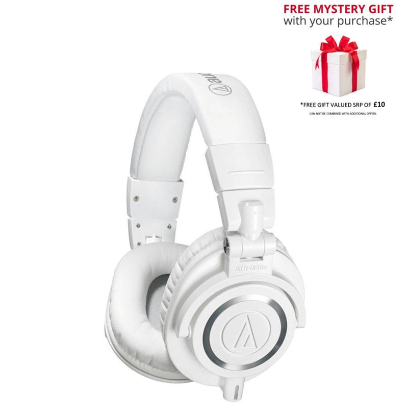 Audio-Technica ATH-M50X Professional Monitor Headphones - Free Gift RRP £10!