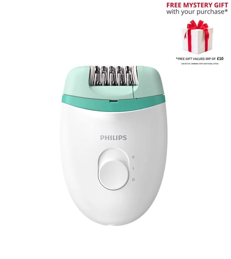 Philips BRE224/00 Satinelle Essential Corded Compact Epilator – Free Gift RRP £10!