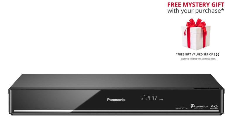 Panasonic DMR-PWT550 Blu-Ray Freeview HDD Recorder - Free Gift RRP £30!