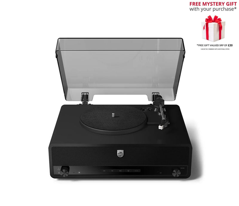 Philips TAV3000 Century Bluetooth Turntable The Stevie – Free Gift RRP £20!