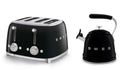 Smeg WKF01 Whistling Stovetop Kettle & TSF03 4-Slice Toaster Bundle