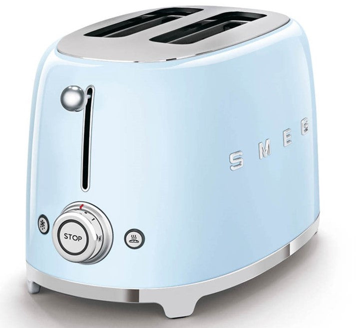 Smeg Retro Bundle | WKF01 Whistling Stovetop Kettle & TSF01 2-Slice Toaster Set