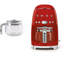 Smeg DCF02 Drip Filter Coffee Machine +DCG01 Glass Carafe Spare Jug Bundle