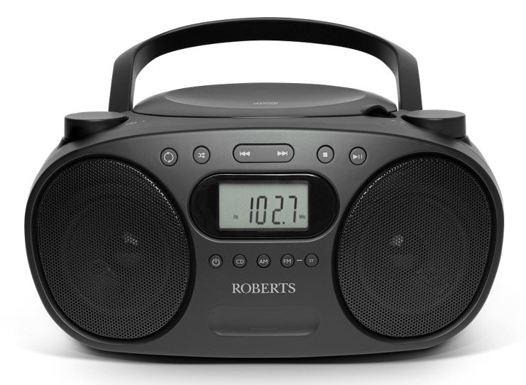 Roberts Radio ZOOMBOX FM CD / FM / AM Stereo Boombox - Free Gift RRP £10!