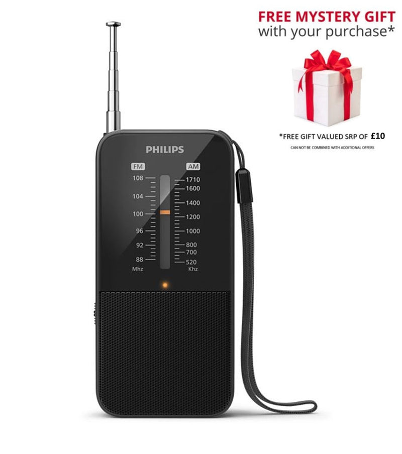 Philips TAR1509-00 Portable FM/AM Radio - Free Gift RRP £10!