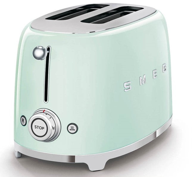 Smeg Retro Bundle | WKF01 Whistling Stovetop Kettle & TSF01 2-Slice Toaster Set