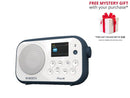 Roberts PLAY 30 DAB DAB+ FM RDS Digital Bluetooth Radio White Blue - Free Gift RRP £10