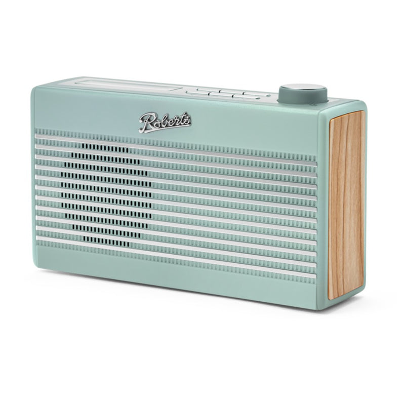 Roberts Rambler Mini FM/DAB/DAB+ Digital Radio, Bluetooth & Built-In Rechargeable Battery – Including Panasonic Headphone