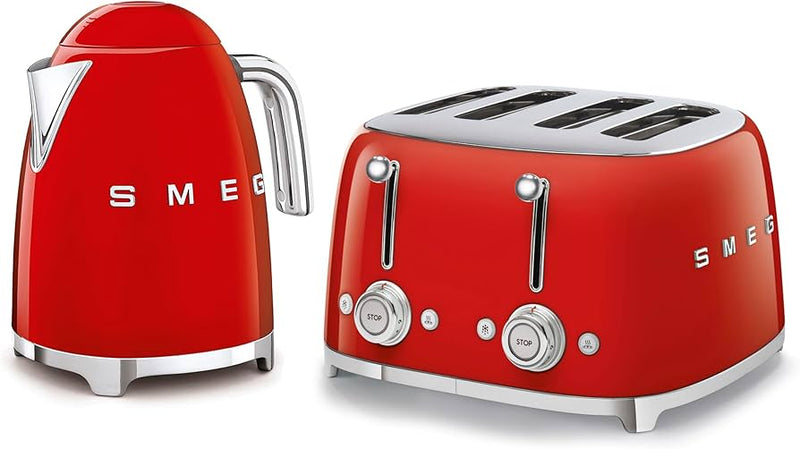 Smeg Bundle Set TSF03 4-Slice Toaster & KLF03 Kettle Bundle Set