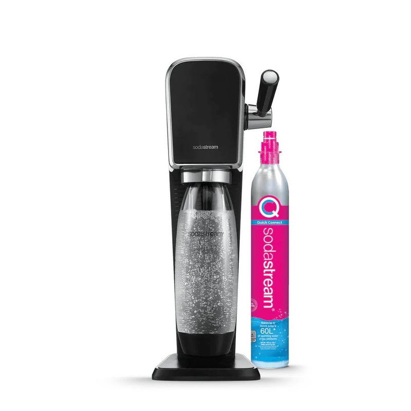 SodaStream ART™ Sparkling Water Maker, including 1L Bottle and Gas Cylinder- Black