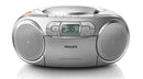 Philips AZ127 Portable Stereo CD Radio FM Cassette Player - Free Gift RRP £10!