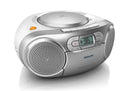 Philips AZ127 Portable Stereo CD Radio FM Cassette Player - Free Gift RRP £10!