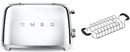 Smeg TSF01 2 Slice Toaster + TSBW01 Bun Warmer Bundle