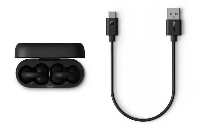 Philips TAQ2000 Ear Cuff Style True Wireless Open Ear Multipoint Earbuds - Free Gift RRP £5!