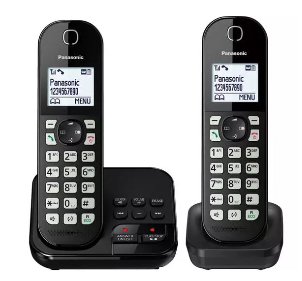 PANASONIC KX-TGC462EB Cordless Phone - Twin Handsets