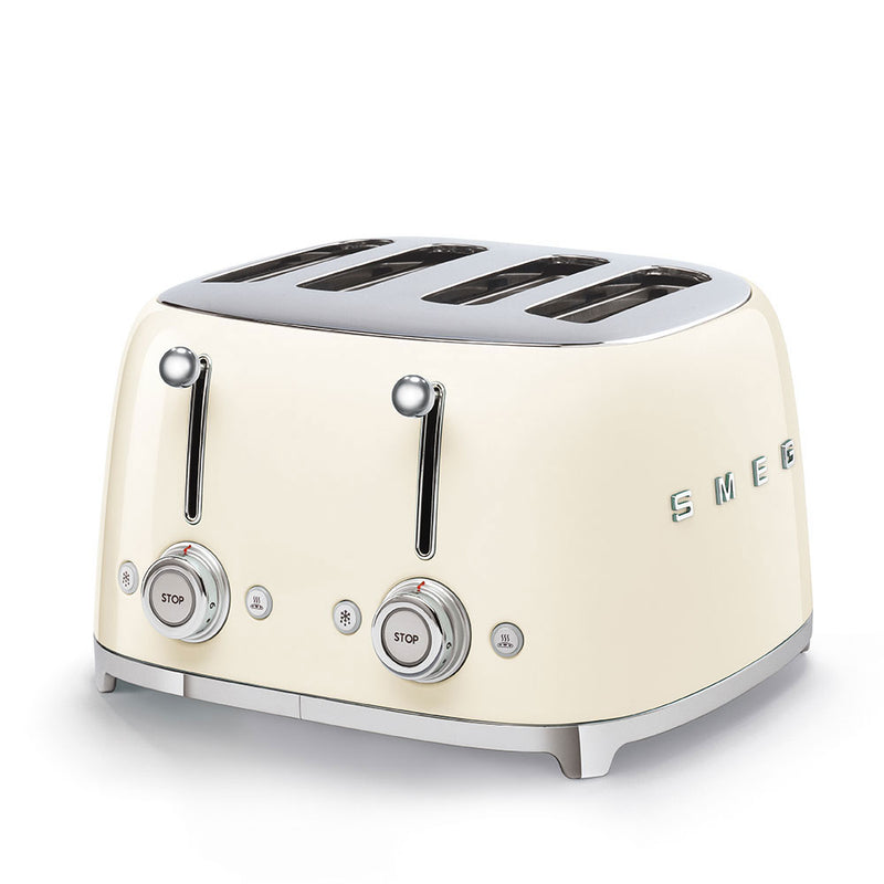 Smeg KLF05 Retro 50's Style Mini Kettle 0.8L & TSF03 Retro 4-Slice Toaster Set