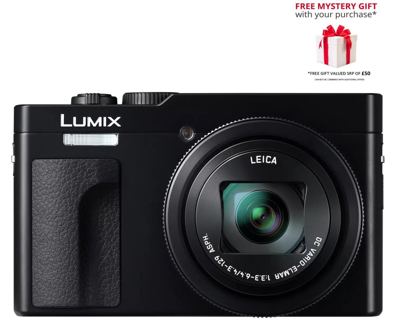 Panasonic Lumix DC-TZ99 Super Zoom Digital Camera, 4K Ultra HD, 20.3MP, 30x Optical Zoom, Wi-Fi, Bluetooth, 3” LCD Tiltable Touch Screen, Black - Free Gift RRP £50!