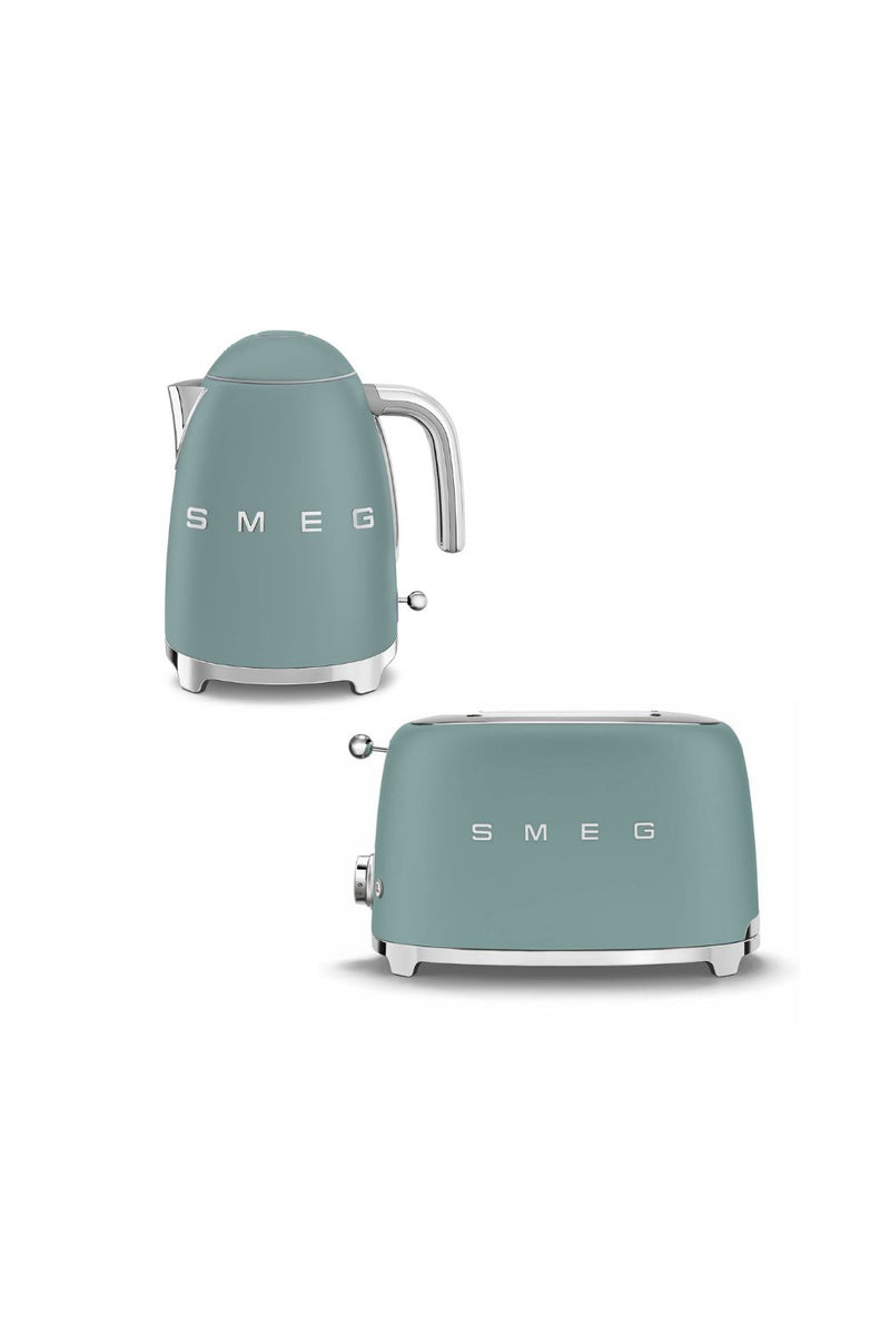 Smeg Matte Bundle Set KLF03 Kettle & TSF01 2 Slice Toaster