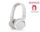 Philips TAH3209 Lightweight On Ear Wireless BT Headphones Passive Noise Isolation - Free Gift RRP £10!