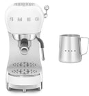 Smeg ECF02 Espresso Machine + CMMJ01 Milk Frothing Jug Bundle