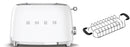 Smeg TSF01 2 Slice Toaster + TSBW01 Bun Warmer Bundle