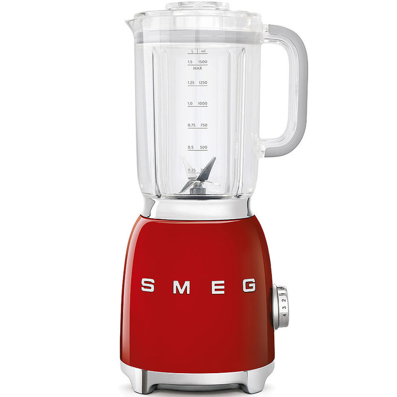 Smeg BLF01 Retro 50's Style Jug Blender, 4 Speed Settings and 3 Pre-set Programs, 1.5 Litre, 800W