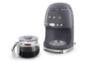 Smeg DCF02 Drip Filter Coffee Machine +DCG01 Glass Carafe Spare Jug Bundle
