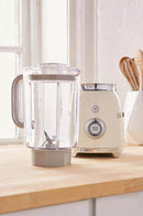 Smeg BLF01 Retro 50's Style Jug Blender, 4 Speed Settings and 3 Pre-set Programs, 1.5 Litre, 800W