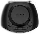 Philips TAZ2500 Portable CD Soundmachine with Cassette Player, DAB+/FM Radio, Bluetooth 6.0, USB Playback, Audio‑In, Dynamic Bass Boost, Stereo Speakers, AC/Battery Powered - Black