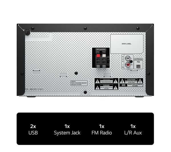 LG XBOOM CK43N Mini Hi-Fi System 300 Watt – Free Gift RRP £30!