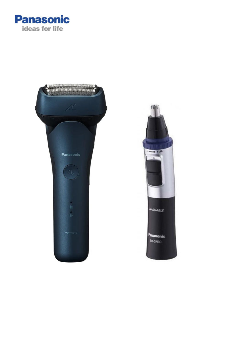 Panasonic ES-LT4B Waterproof Men's Electric Shaver & ER-GN30 Wet & Dry Electric Facial Hair Trimmer Bundle Set