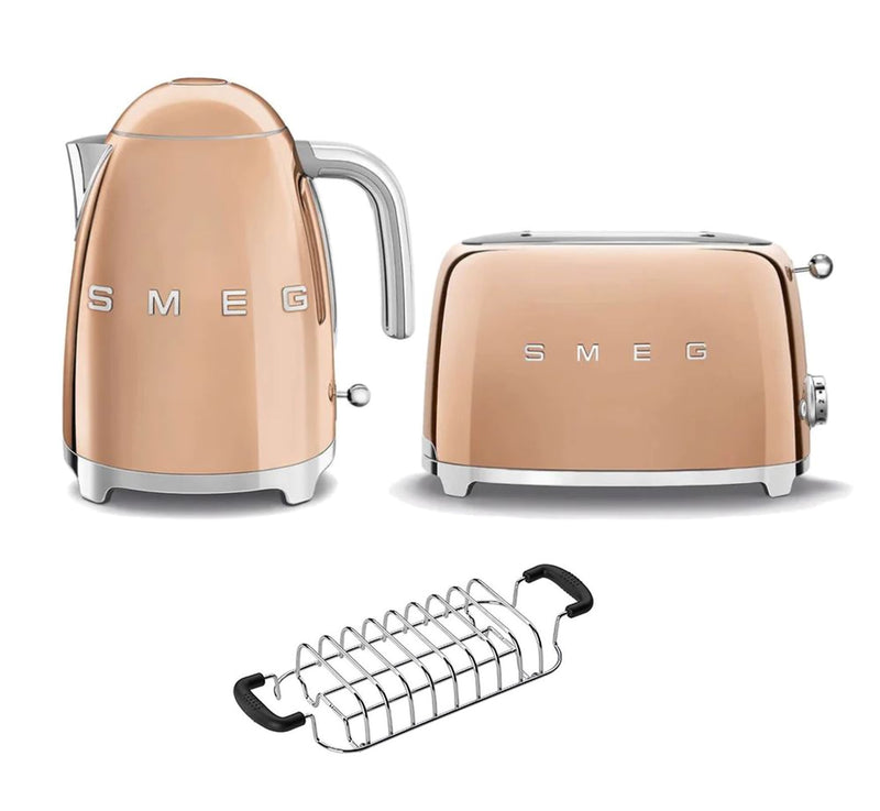 Smeg KLF03 Kettle + TSF01 Toaster + TSBW01 Bun Warmer Bundle