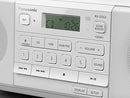 Panasonic RX-D552 Portable & Multi-source Compatible DAB+ & FM Radio, with CD, USB, Bluetooth, 20W - White