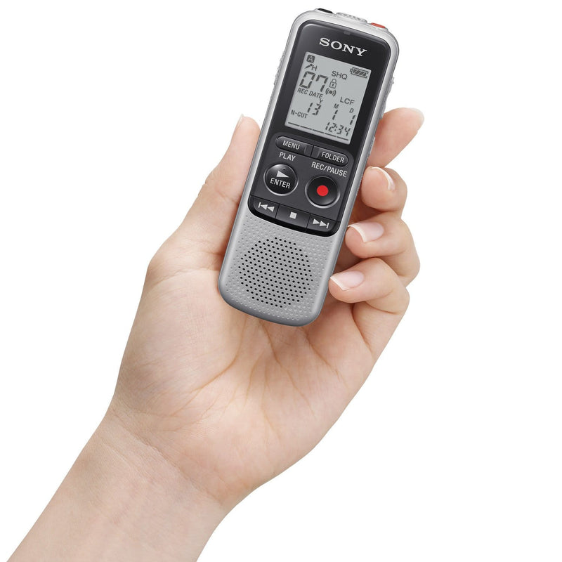 Sony ICD-BX140 4GB Digital Voice Recorder - Silver Dictaphone