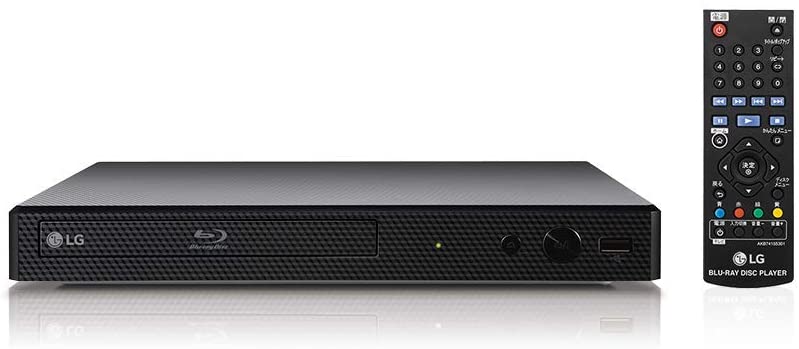LG BP250 Bluray Player MultiRegion DVD Playback/CD Player, Remote/Compact/Black with 1080p Up-scaling and External Hard Drive Facility