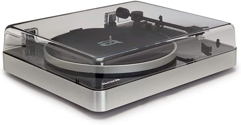 Aiwa APX-790BT/BK Bluetooth Turntable with Belt Drive and Acrylic Dust Cover