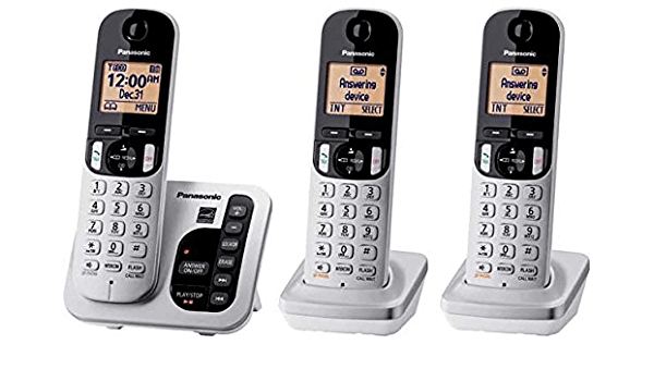 Panasonic KX-TGC223ES Trio Digital Cordless Phone- Silver