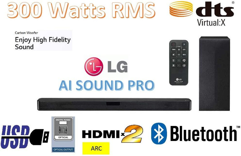 LG SN4 2.1 Wireless Soundbar with DTS Virtual 300W