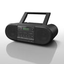 Panasonic RX-D500 Powerful & Portable CD Radio with Sound Booster, FM, 20W - Black