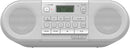 Panasonic RX-D552 Portable & Multi-source Compatible DAB+ & FM Radio, with CD, USB, Bluetooth, 20W - White