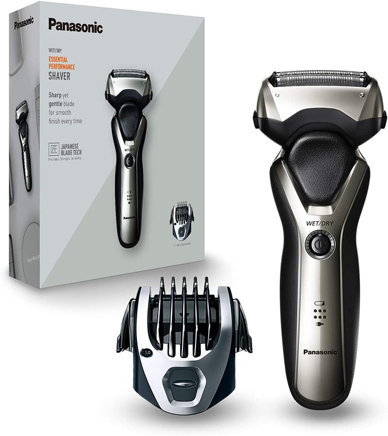 Panasonic ES-RT47 Wet and Dry Electric 3-Blade Shaver for Men - Silver